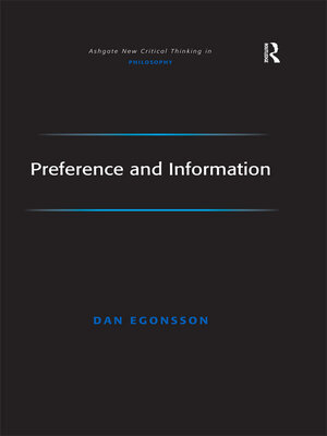 cover image of Preference and Information